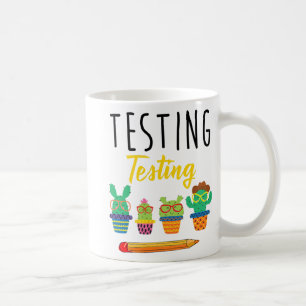 Testen des Niedlichen Cactus Staat Kaffeetasse
