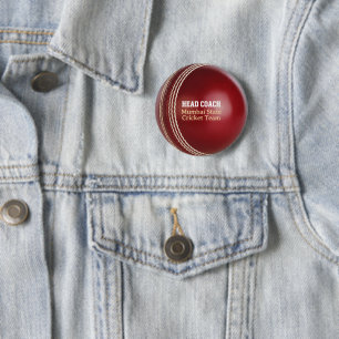 Testen des roten Cricket-Balls mit benutzerdefinie Button