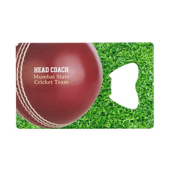 Testen des roten Cricket-Balls mit benutzerdefinie Geldbeutel Flaschenöffner (Vorderseite (Horizontal))