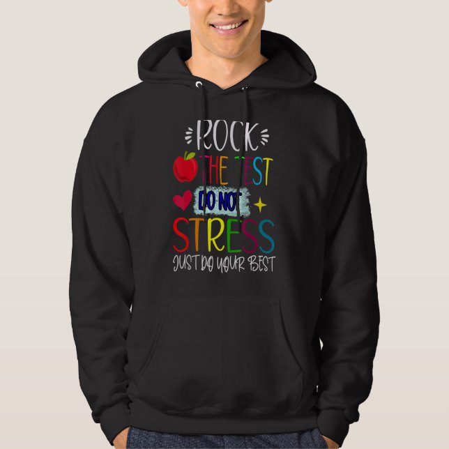 Testen des Testlehrers am Testtag Hoodie (Vorderseite)