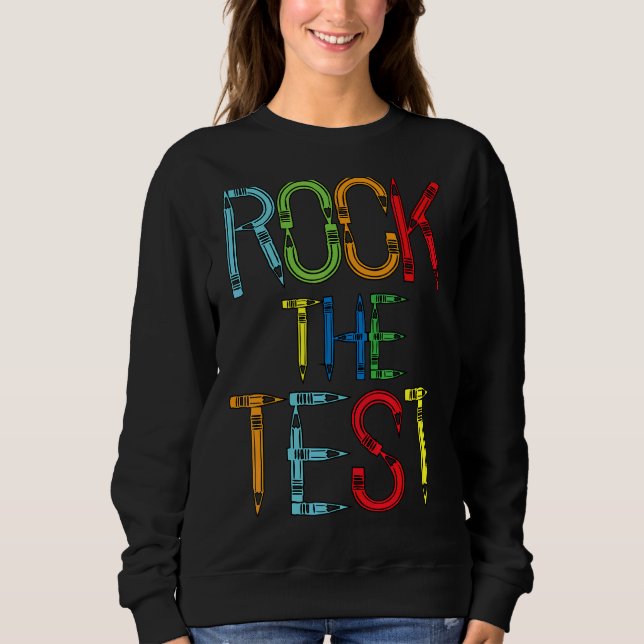 Testen des Testlehrers am Testtag Sweatshirt (Vorderseite)