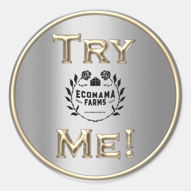 Testen Sie den Gold SilverTester-Beispielcontainer Runder Aufkleber (Vorderseite)