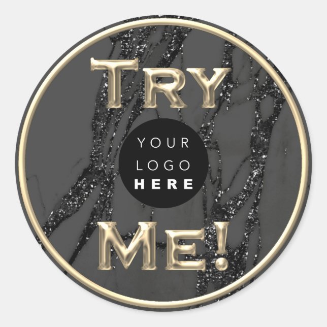 Testen Sie den Gold Tester-Beispielcontainer Schwa Runder Aufkleber (Vorderseite)