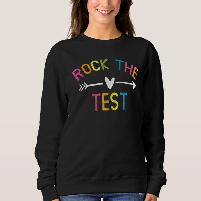 Testen Sie den Testtag für den Testlehrer. Sweatshirt (Vorderseite)