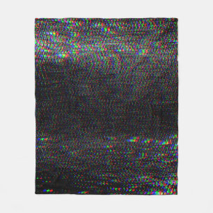Testen Sie Glitch Textur. Fleecedecke