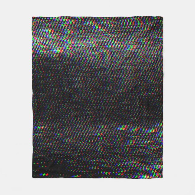 Testen Sie Glitch Textur. Fleecedecke (Vorderseite)
