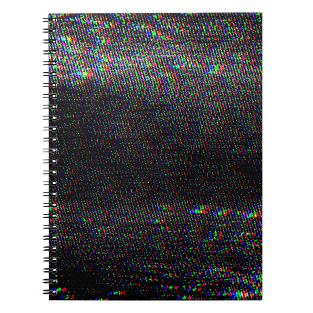 Testen Sie Glitch Textur. Notizblock (Vorderseite)