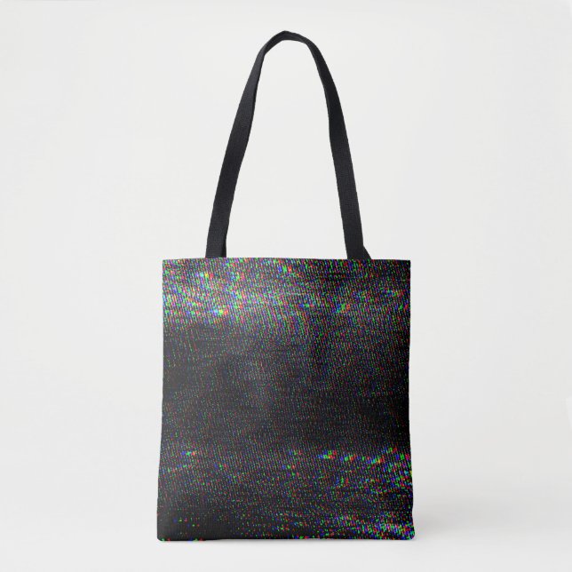 Testen Sie Glitch Textur. Tasche (Vorderseite)