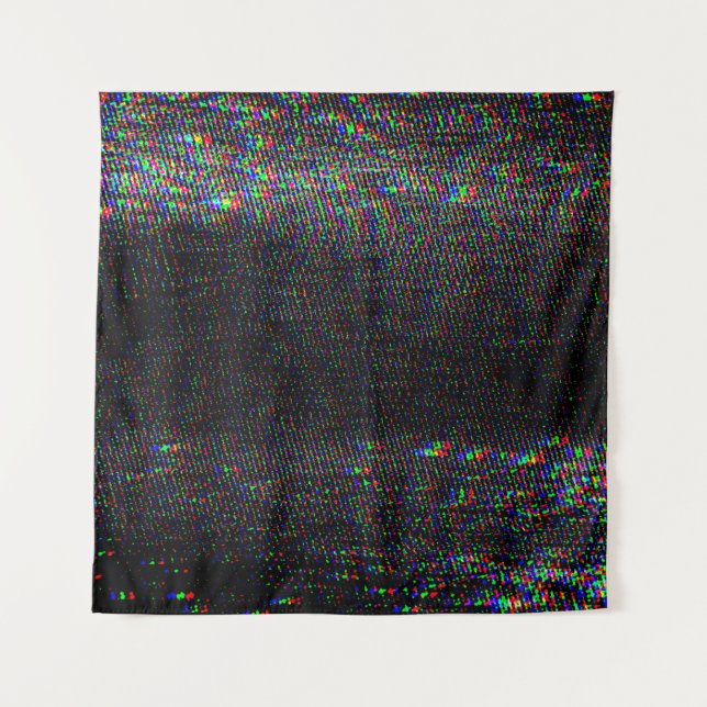 Testen Sie Glitch Textur. Wandteppich (Vorderseite)