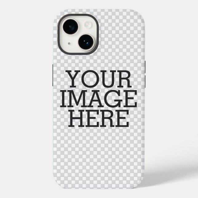 Testen Sie Ihr Bild hier mit einem einfachen Schri Case-Mate iPhone 14 Hülle (Rückseite)