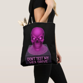 Testen Sie mein Hex-Laufwerk nicht - Lila SchädelT Tasche