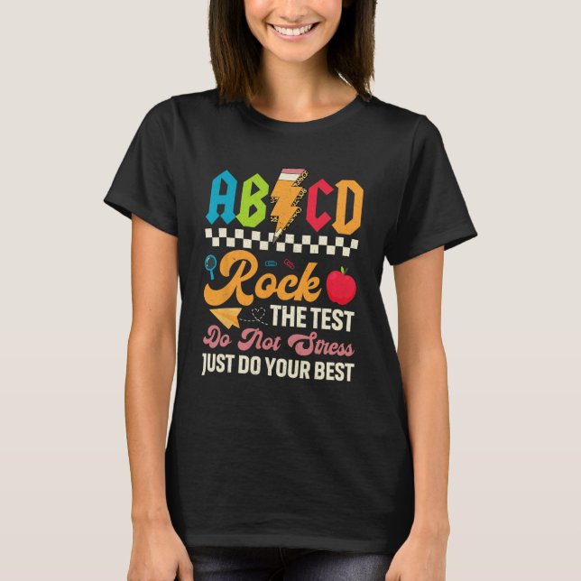 Testen von ABCD-Tests als Testlehrer T-Shirt (Vorderseite)