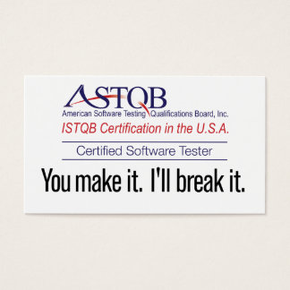 Tester logiciel certifié ASTQB Vous fabriquez votr