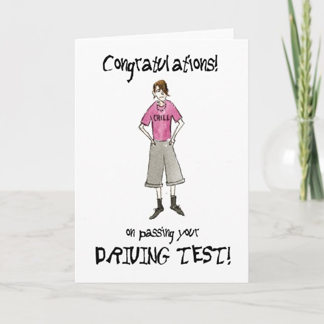 TestGratulationskarte für Jungen Karte (Vorderseite)