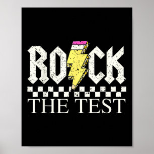 Testing Day Teacher Student Motivierend Shirt Roc Poster