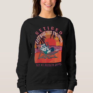 Testingenieur für Vintage Altersvorsorge Sweatshirt