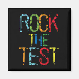 Testlehrer Testtag Funny Testday Teache Magnet