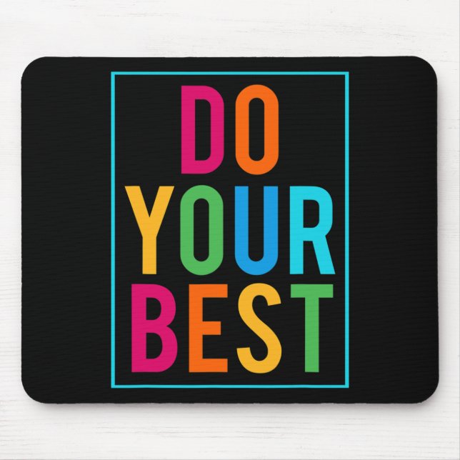 Testmodus am Lehrer Staat Testideen Schoo Mousepad (Vorne)