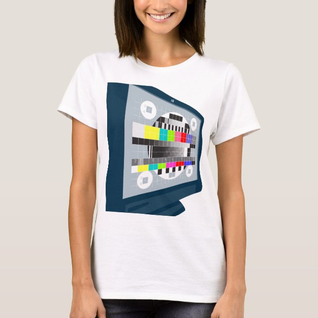 Testmuster für das LCD-Fernsehgerät T-Shirt (Vorderseite)