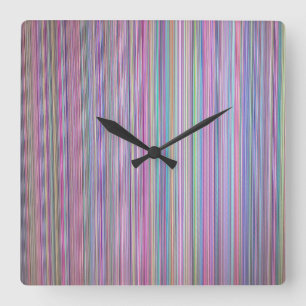 Testmuster für den defekten Fernsehbildschirm Quadratische Wanduhr
