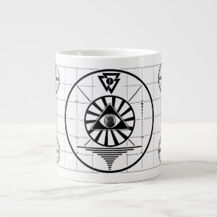 Testmuster für Godzilla TV Jumbo-Tasse