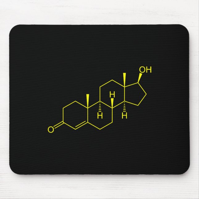 Testosteron Molekularbiologie Bodybuilding Mousepad (Vorne)