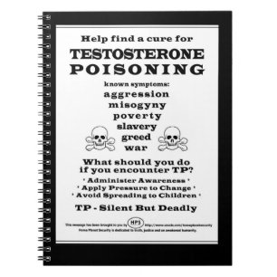 Testosteron-Vergiftung Notizblock