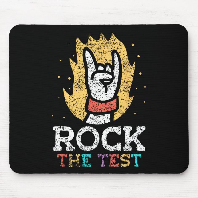 Testprüfungstag für den Lehrer Mousepad (Vorne)