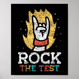 Testprüfungstag für den Lehrer Poster