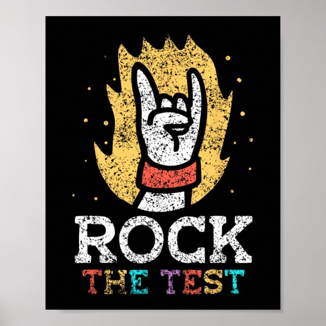 Testprüfungstag für den Lehrer Poster (Vorne)