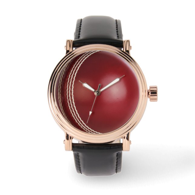 Testreihenfolge der roten Cricket-Ball-Uhr Armbanduhr (Vorderseite)