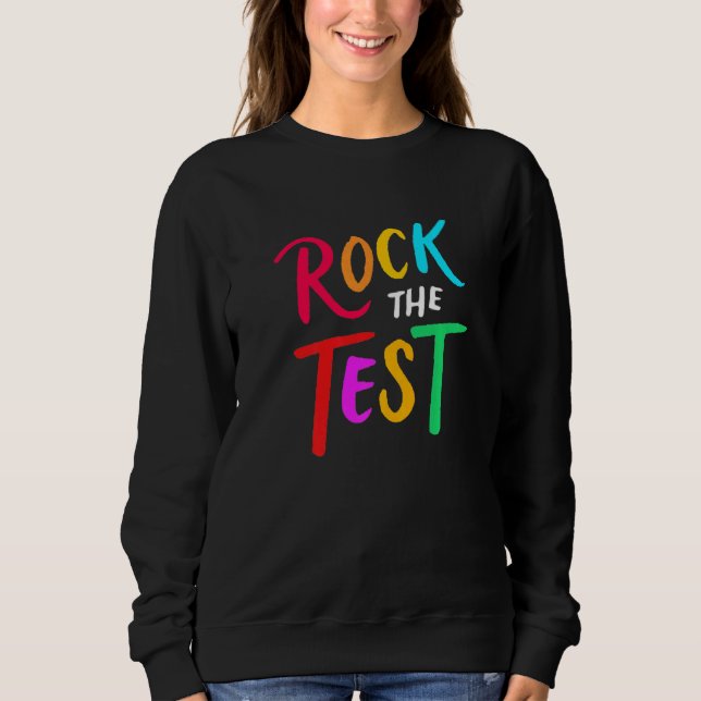 Testtag bricht den Testlehrer ab Sweatshirt (Vorderseite)