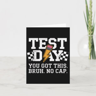 Testtag Bruh Keine Mütze Motivation  Karte