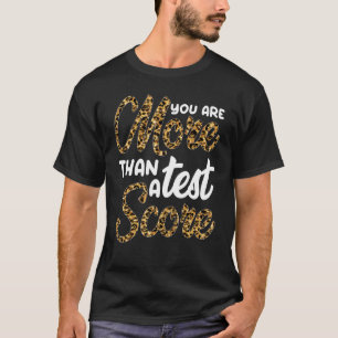 Testtag des Leopard-Staat für Lehrer T-Shirt