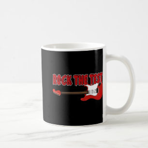 Testtag des Testgitarrenlehrers Kaffeetasse