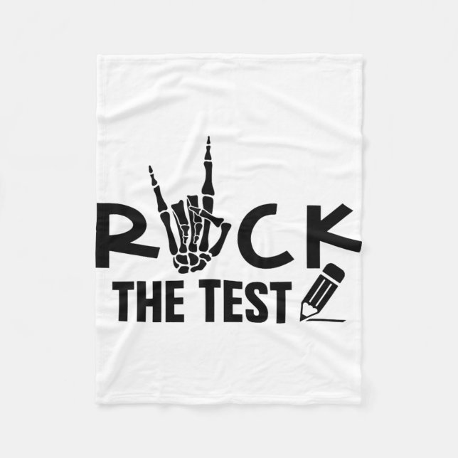 Testtag für Lehrer Fleecedecke (Vorderseite)