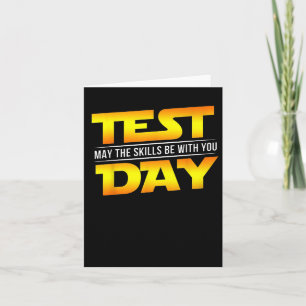 Testtag kann das Geschenk Ihres Lehrers sein Karte