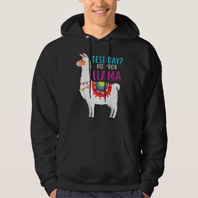Testtag kein Problem Lama Lehrer Test Te Hoodie (Vorderseite)
