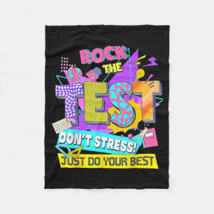 Testtag, Rock den Test, keine Stress, tu einfach d Fleecedecke