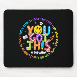 Testtag Rock den Test Lehrer-Testtag Du hast es ge Mousepad