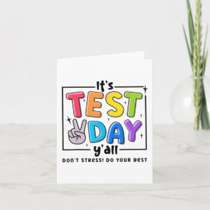 Testtag Y'alle Stress Do your Best Testing Te Karte