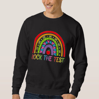 Testtag zeigt den Regenbogentest des Testlehrers a Sweatshirt