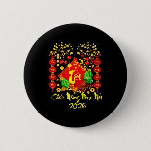 Tet 2026 chuc mung nam moi Pferd vietnamesisches M Button