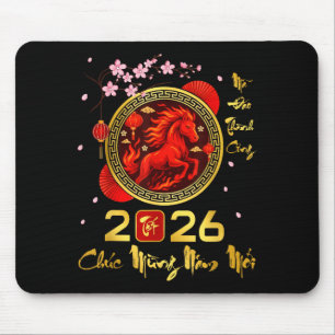 Tet 2026 Vietnamesisches Jahr Pferd Lunar Chinesis Mousepad