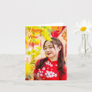 Tet Happy New Year Xuan auf Ty 2025 Karte