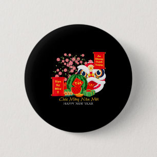 Tet Vietnamesischer Mondneujahrskalender 2025 Froh Button