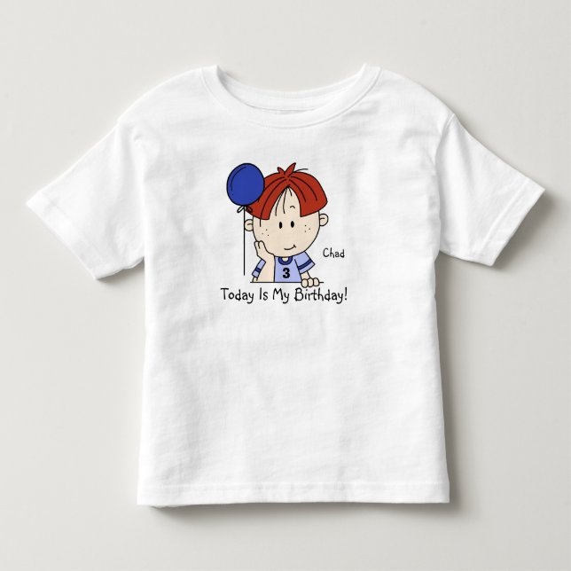 Tête à rousses personnalisée avec T-shirt d'annive (Devant)
