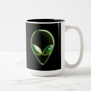 Tête Alien métallique 04 Mug