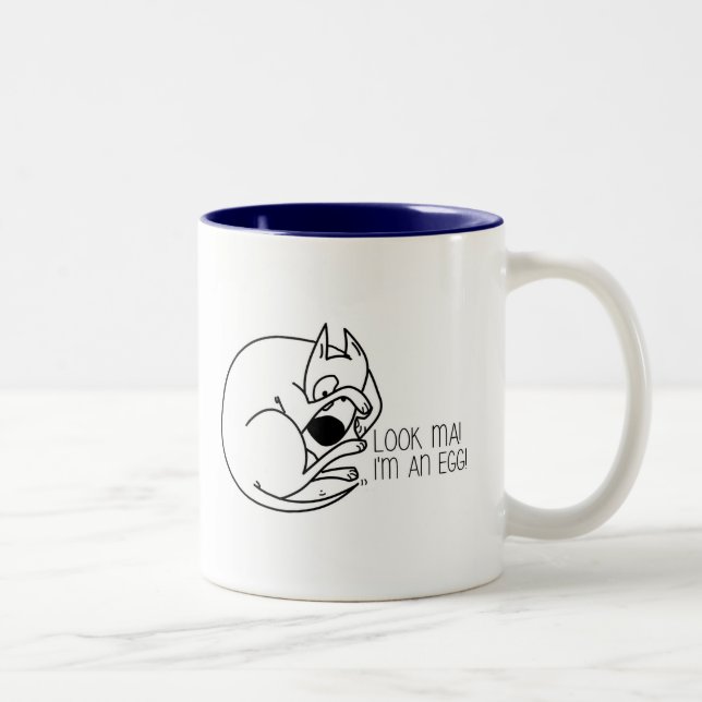 Tête anglaise drôle d'oeufs de tasse de (Droit)