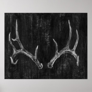Tête d'animal de cerf rustique sur tableau de bord